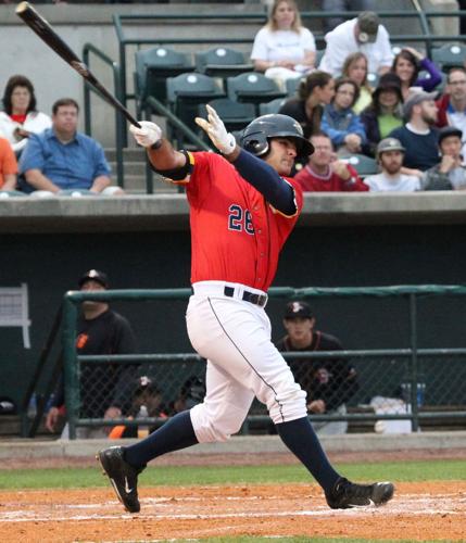 Mike Ford hits first career home run