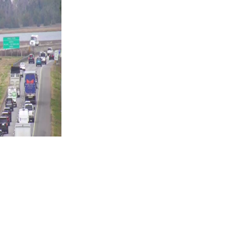 Alle Fahrspuren der I-526 Richtung Westen bei West Ashley nach teilweiser ...