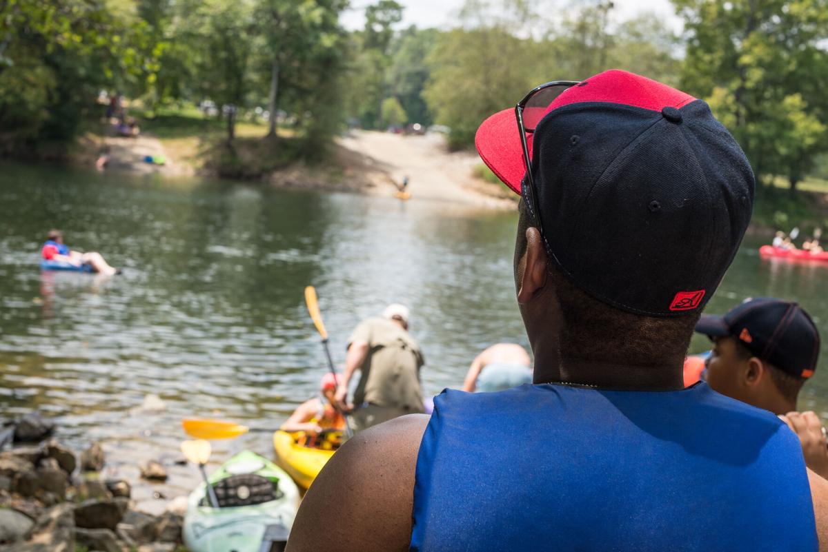 Saluda Shoals canoers