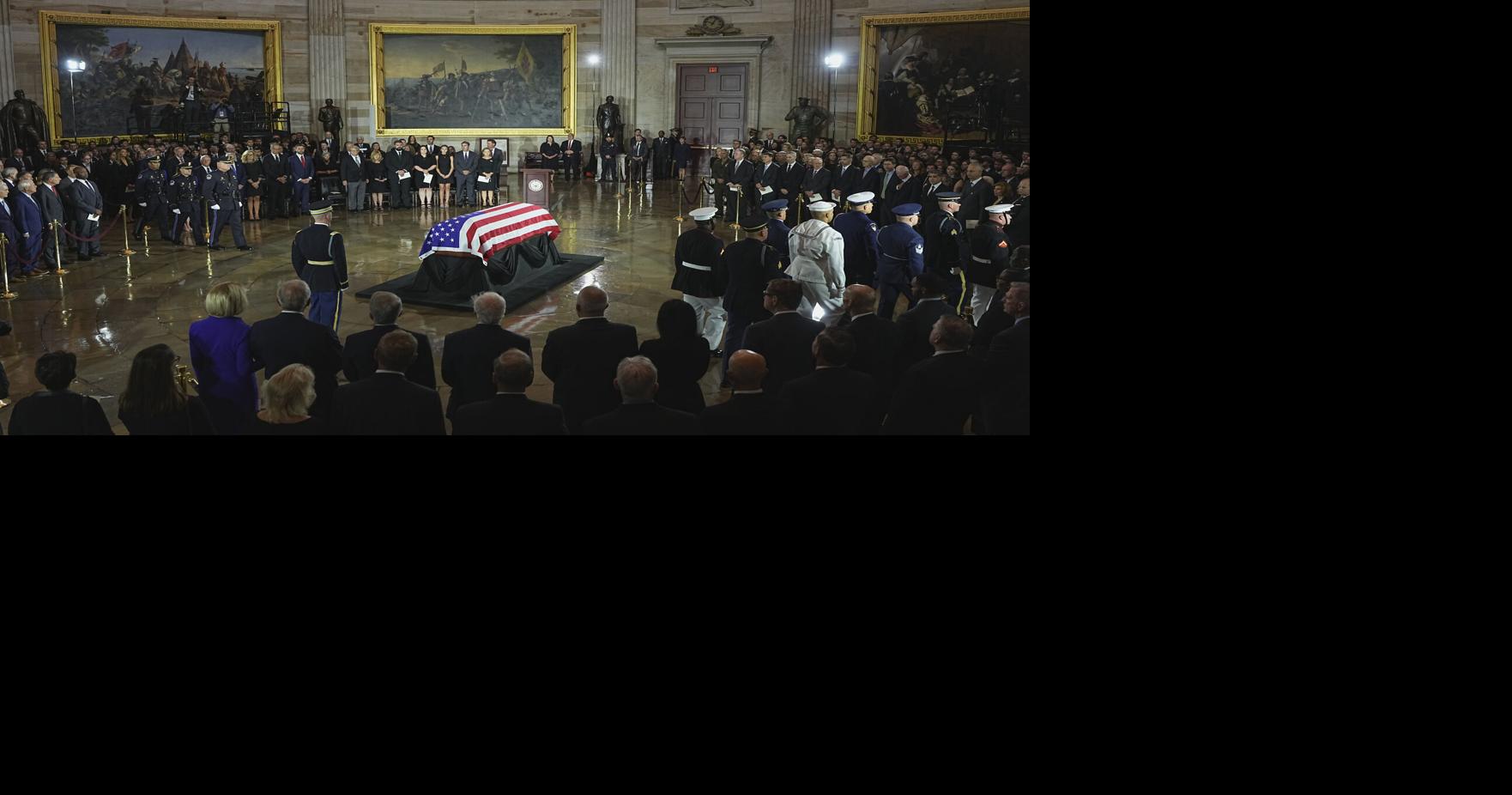 Watch: Lindsey Graham memorials continue in Washington. Donald Trump to deliver tribute.