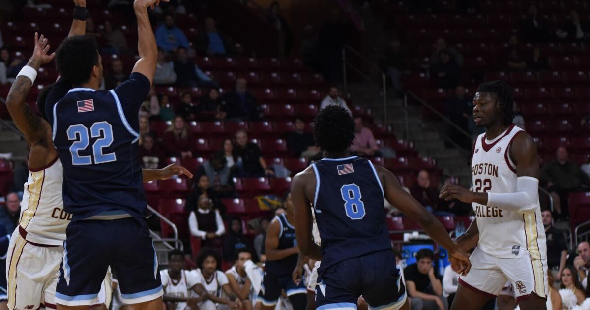 Nach einem schwachen Start holt das Basketballteam des Boston College auf ...