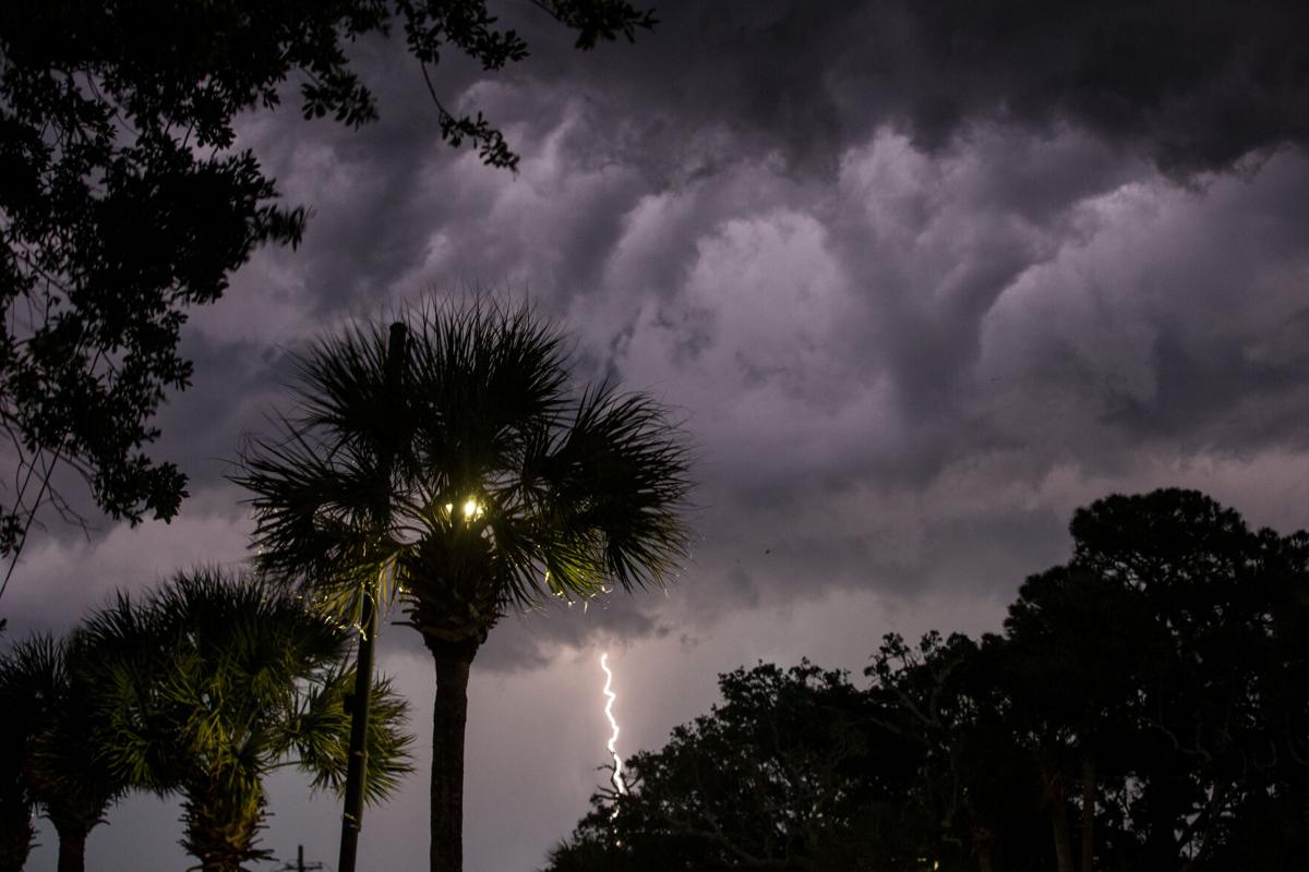 Watch: Florida men uninjured when lightning strikes fishing pole 