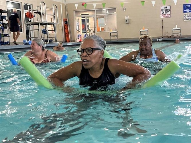 Georgetown #39 Mermaids #39 create community during weekday water aerobics