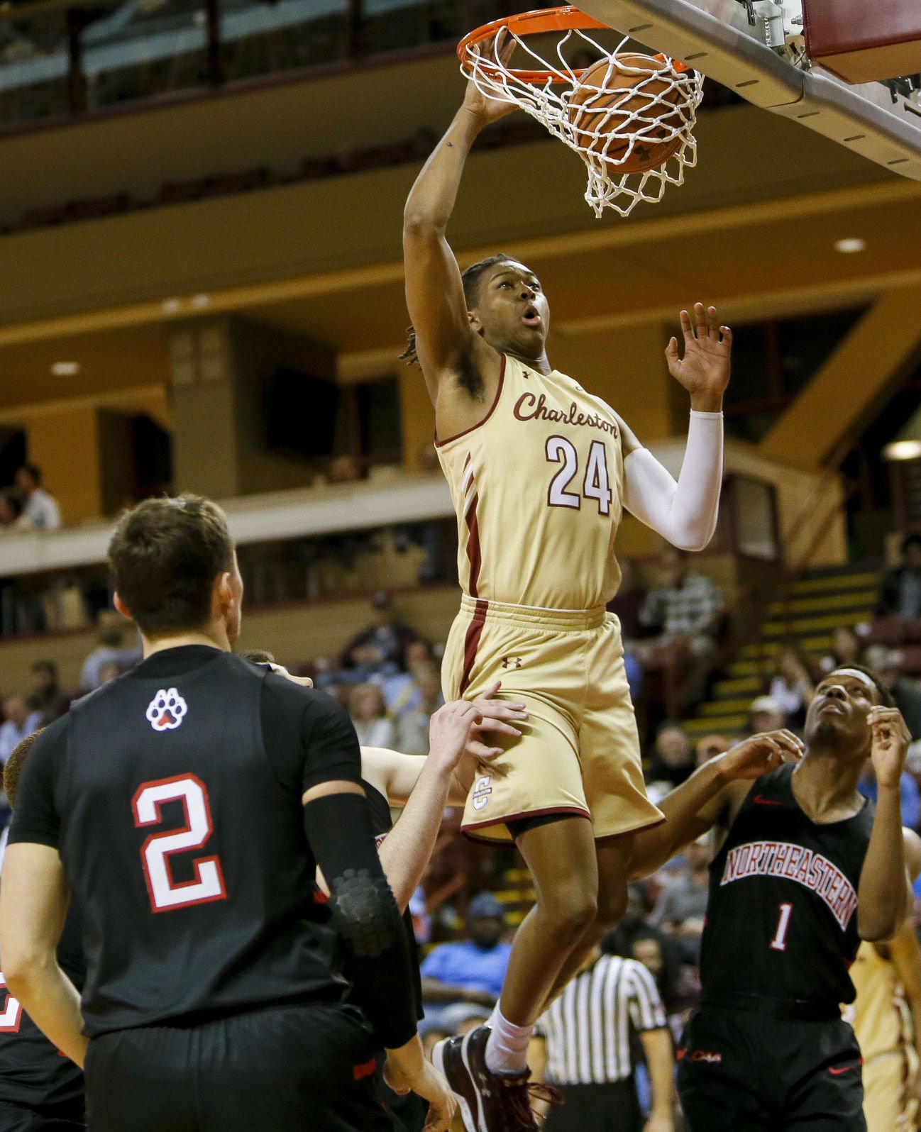 Brantley, McManus Lead College Of Charleston Past Northeastern, 82-66 ...