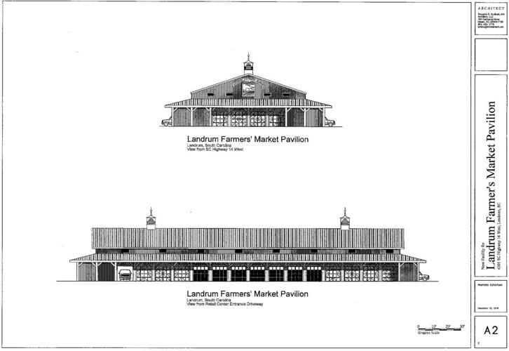 New Landrum Farmers' Market Pavilion set to open by November