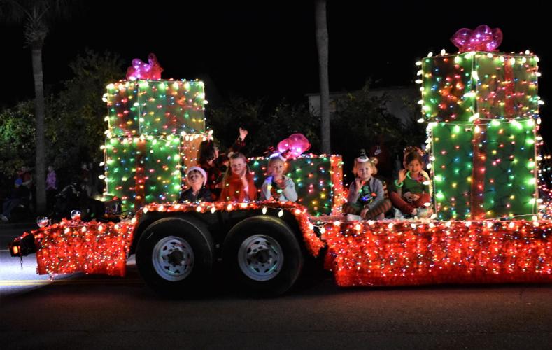 Children at the Christmas Light Parade