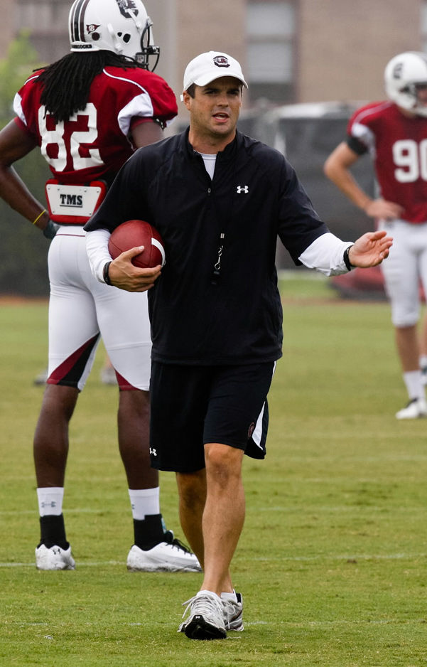 gamecock football with coach shane beamer