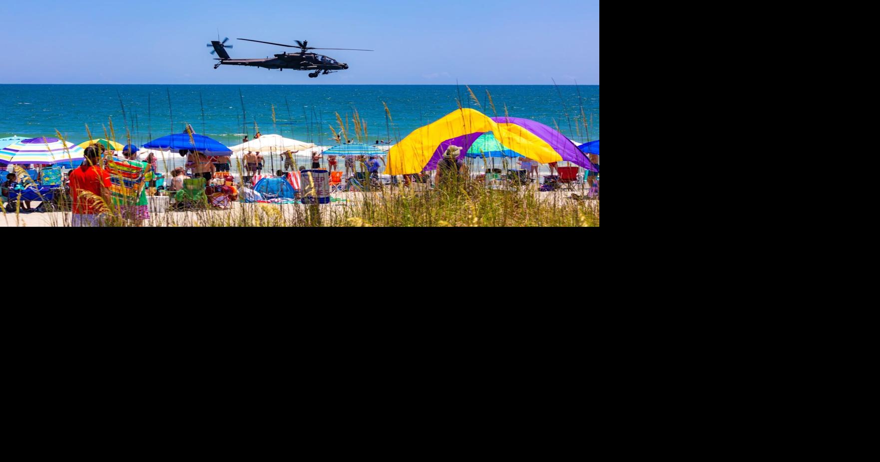 Suspension lifted for 8 Apache chopper pilots who flew over SC coastline July 4