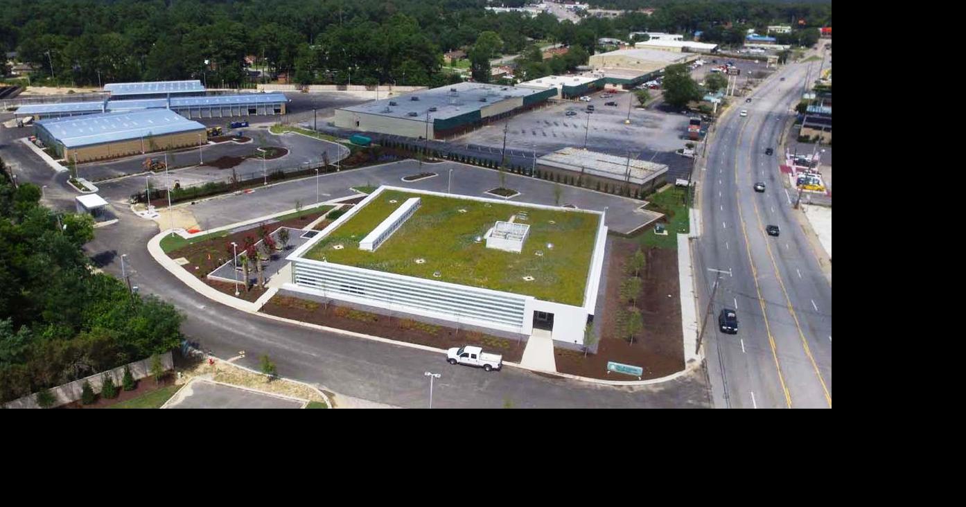 Columbia celebrates ecofriendly water and sewer office building Features