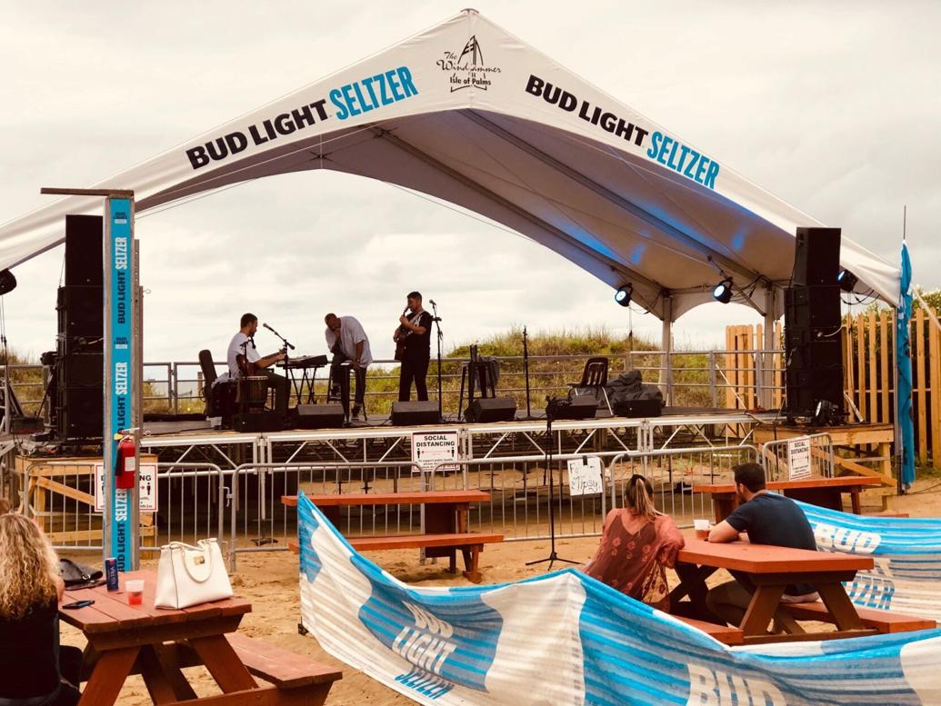 The Windjammer has been hosting beachfront outdoor concerts on Isle of