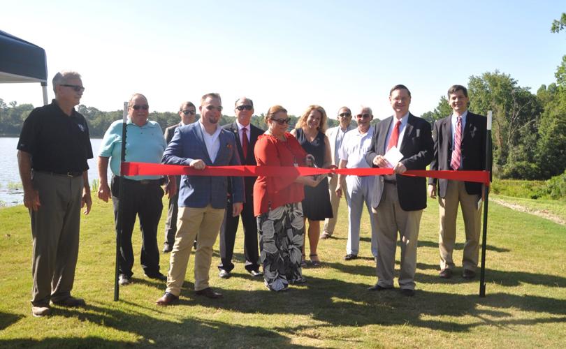 Ribbon-cutting ceremony celebrates completion of work on Langley Pond's dam 1