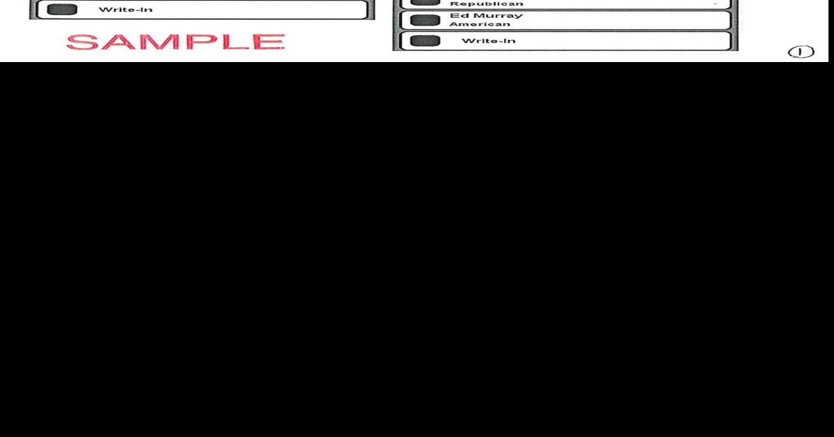 Sample ballot