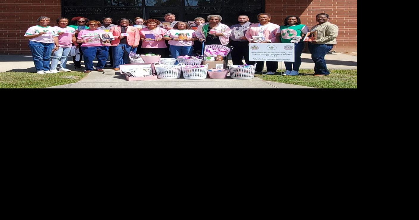 Sorority members make donation to Aiken County detention center