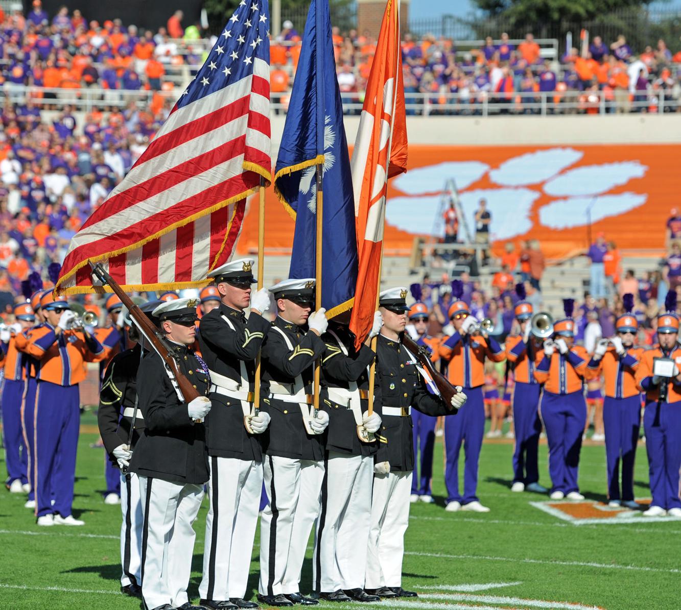 Sapakoff Saluting Clemson football Military Appreciation Day and a
