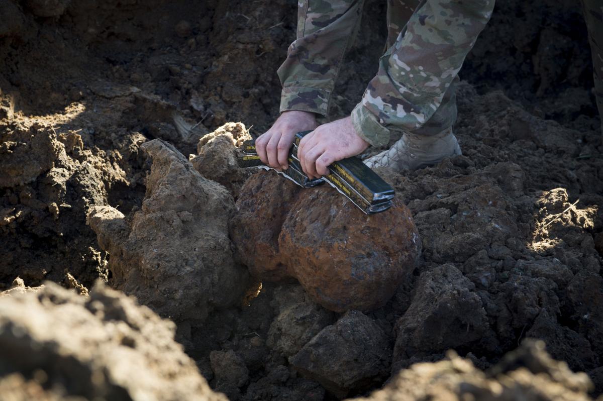 The Air Force demolished 15 Civil War cannonballs in Charleston. But