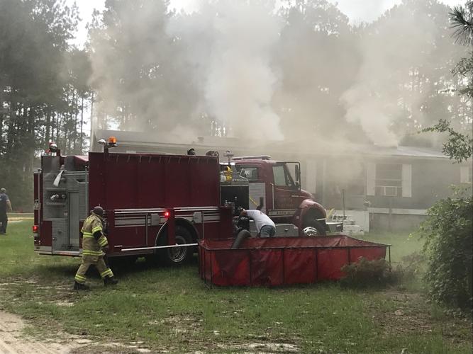 Crews battle house fire in Aiken County