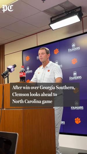 After win over Georgia Southern, Clemson looks ahead to North Carolina game