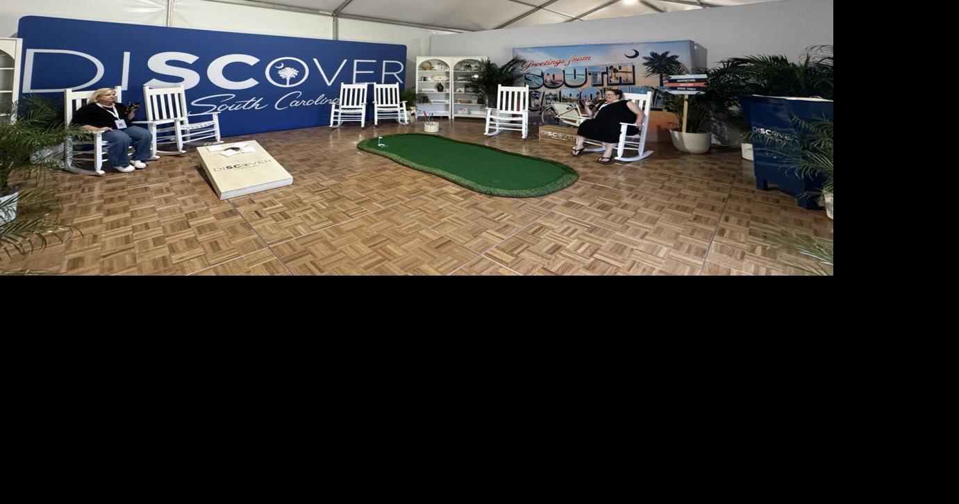 SC tent for the Great American State Fair features rocking chairs, Southern hospitality and AC