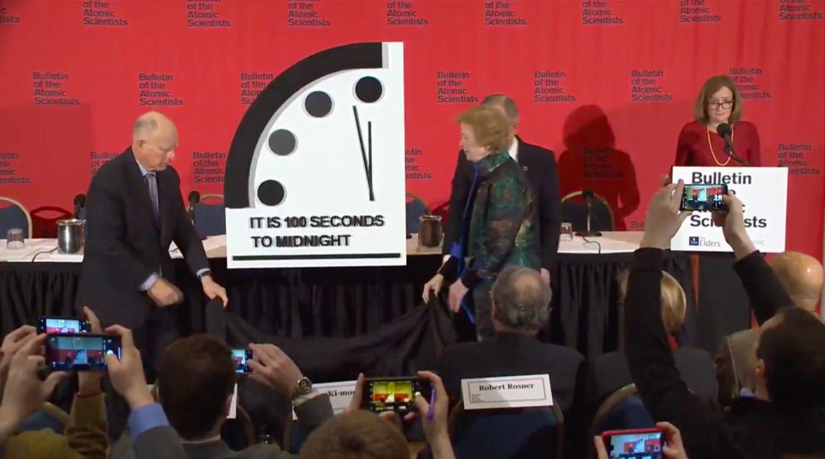 Doomsday Clock 100 Seconds 100 Seconds Latest Doomsday Calculation Swayed By Coronavirus Nukes Biden News Postandcourier Com latest doomsday calculation swayed by