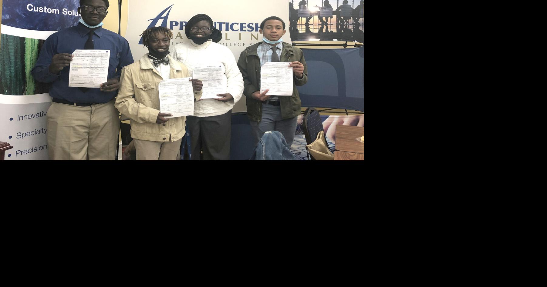 Four C.E. Murray students begin apprenticeship with Palmetto Synthetics
