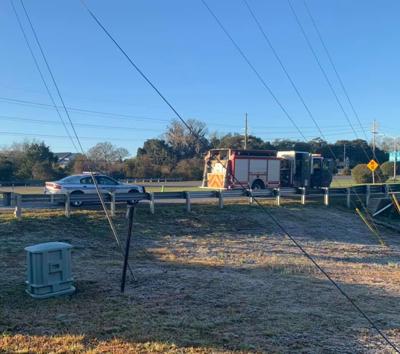 Horry County Fire Rescue responds to submerged vehicle in Little River