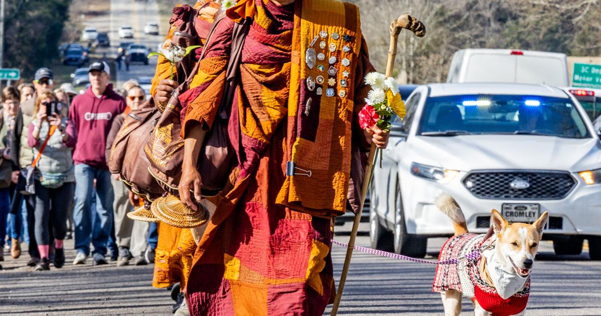 Buddhist monks’ rescue dog is taking a break from Walk for Peace after SC ...