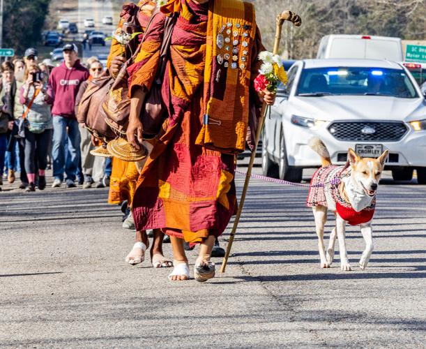 Monks Rescued Dog Monks’ rescue dog takes surgery pause from Walk for Peace