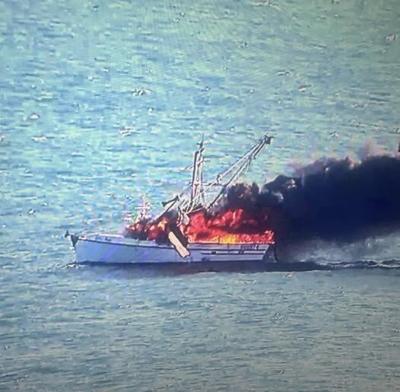 No one injured after fire sinks boat off North Myrtle Beach