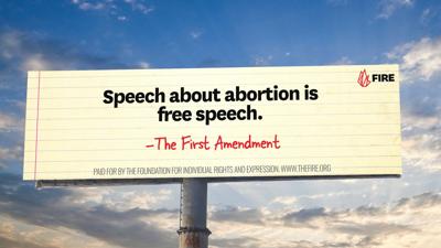 FIRE's abortion billboard