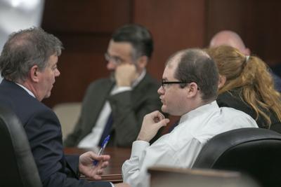 Tim Jones trial talking with Young after sentencing (copy) (copy)