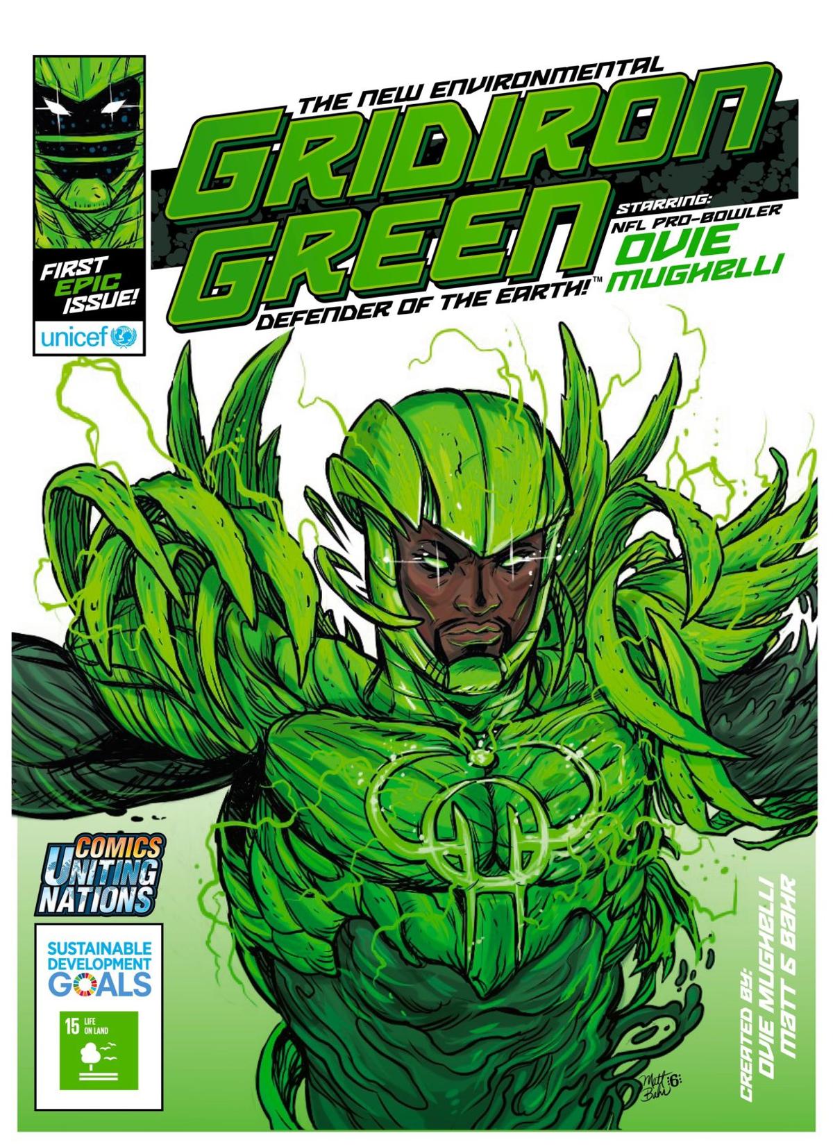 The Green Panther: Former Porter-Gaud/NFL star Ovie Mughelli launches environmental comic book | Sports The Green Panther: Former Porter-Gaud/NFL star Ovie Mughelli launches environmental comic book | Sports