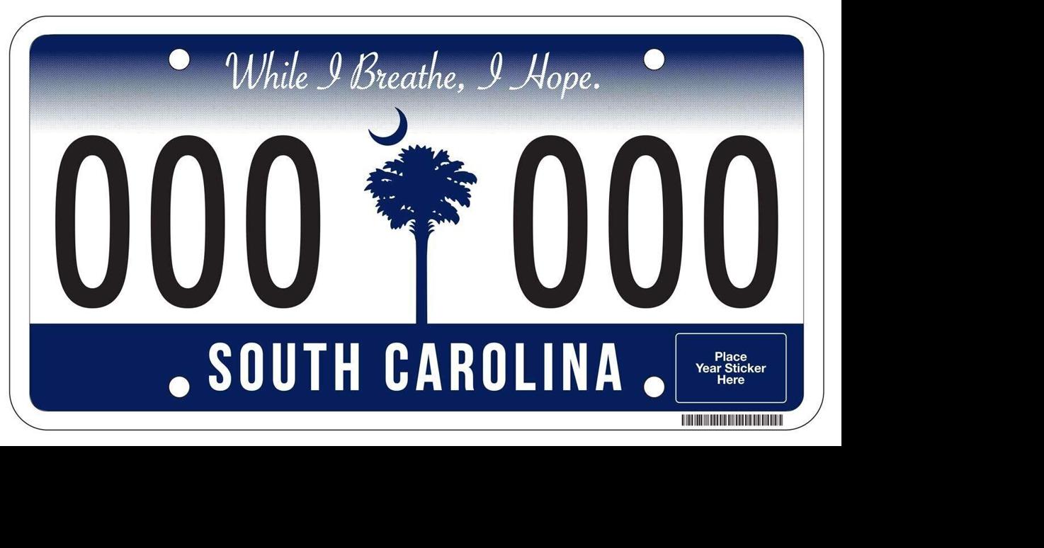 South Carolina’s ‘While I Breathe, I Hope’ license plate gives way to Revolutionary War design