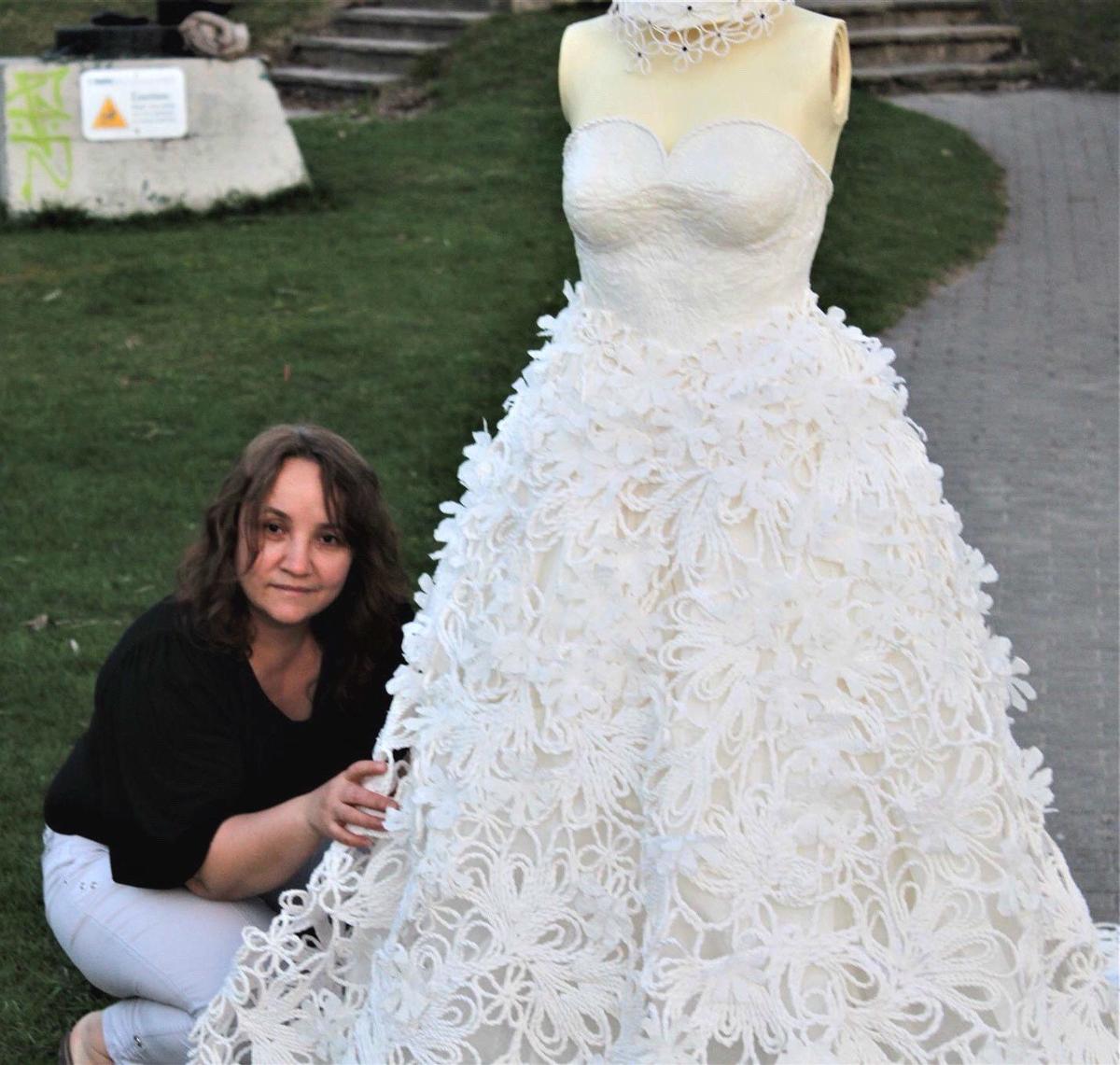 From Roll To Runway Surfside Beach Woman Is Finalist In Toilet Paper Wedding Dress Contest News Postandcourier Com