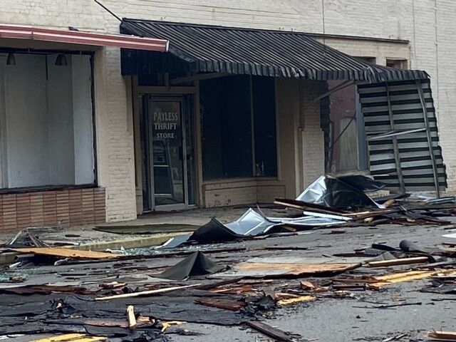 Severe surprise winds damage in historic South Carolina city