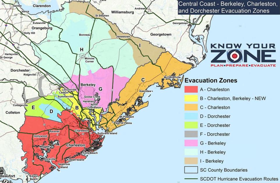 Map Of Charleston County Sc