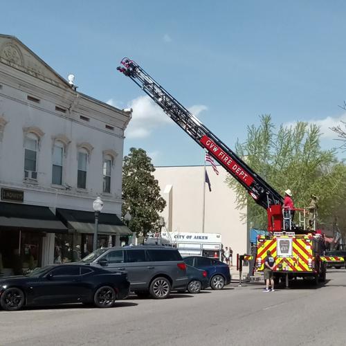Downtown building in Aiken damaged during fire