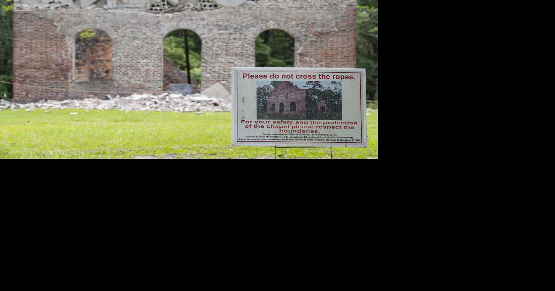 Ruin Of Historic Colleton County Chapel Damaged Preservationists Press 