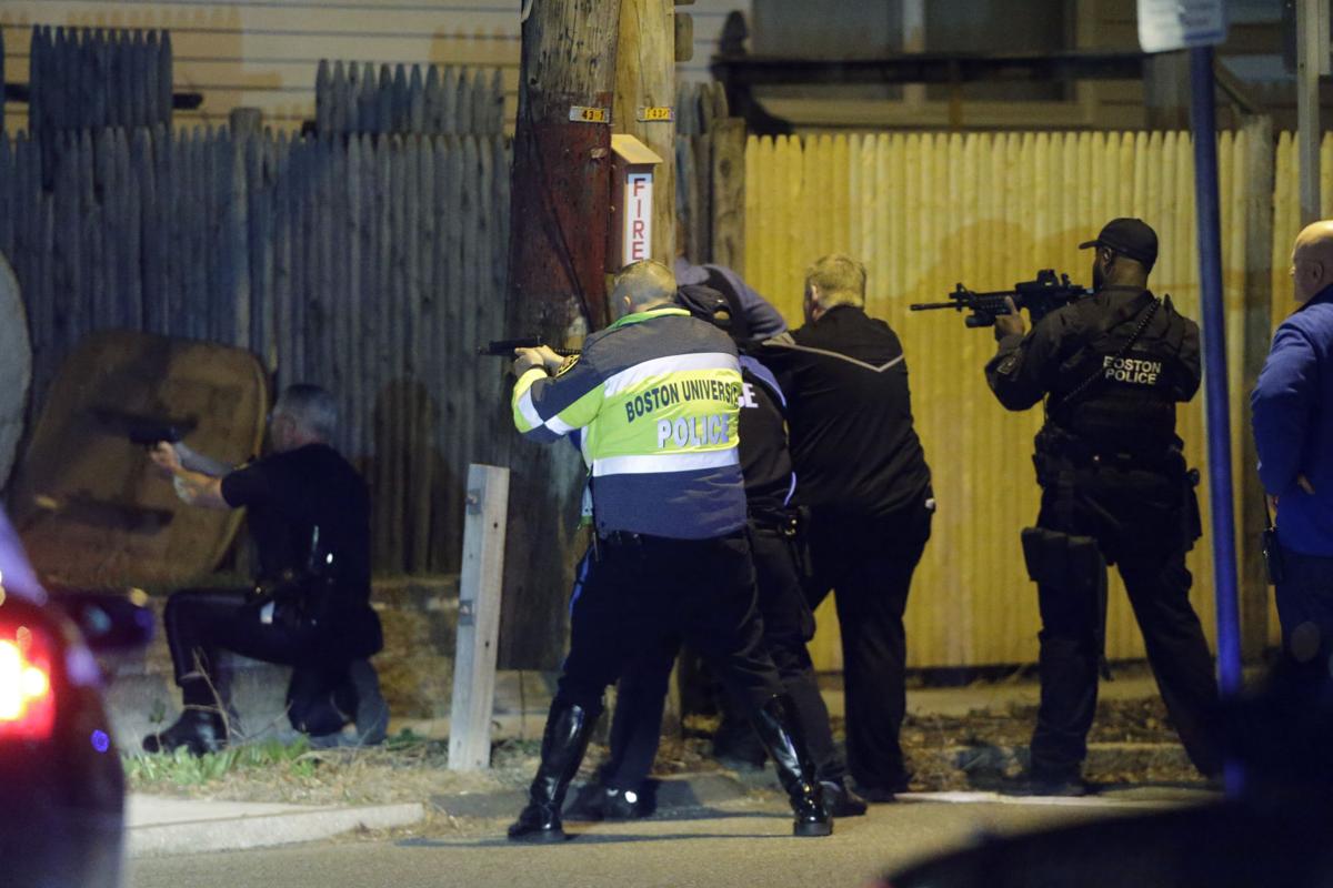 Bombing suspect search