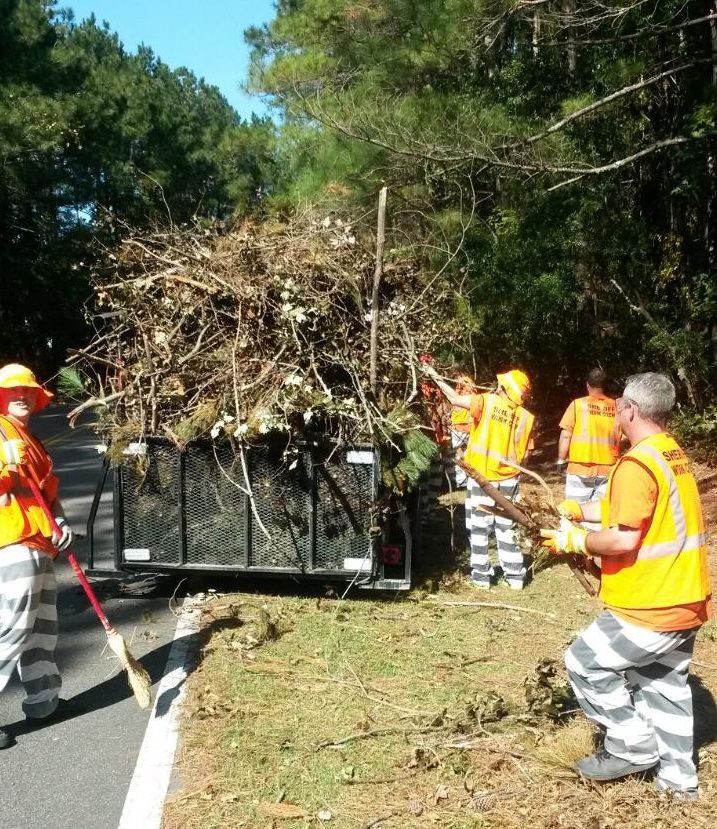 Berkeley County inmate roadside cleanup crew logs record month