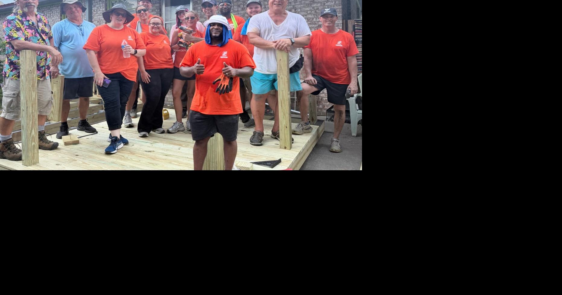 Restoring hope and homes: Home Depot donates materials for a local veteran’s hom...