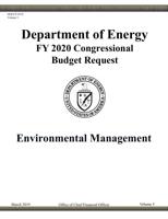 DOE FY2020 budget documents
