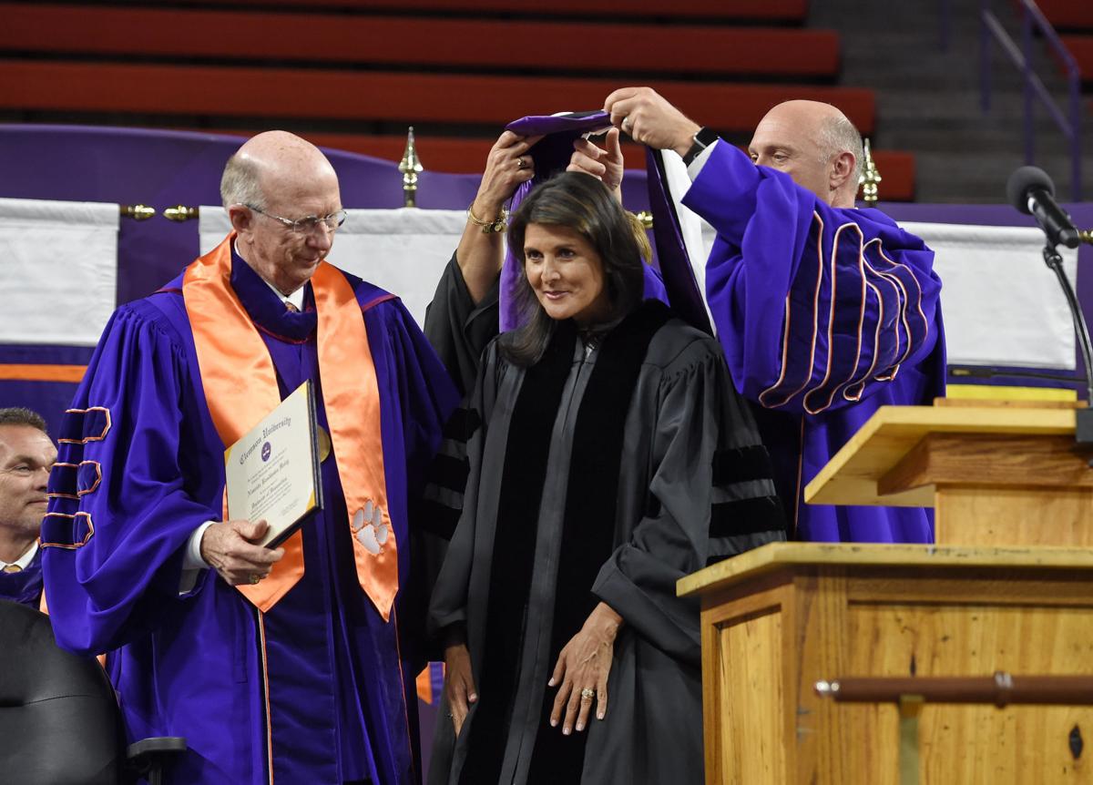 Nikki Haley Tells Clemson Grads To Be Grateful During Return Visit