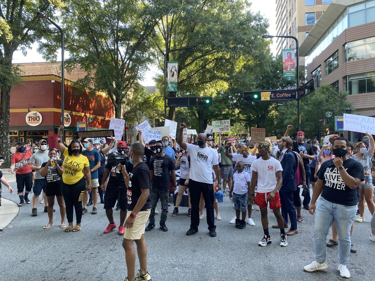 150 Black Lives Matter Protesters March Through Greenville In Honor Of Breonna Taylor Greenville Area News Postandcourier Com