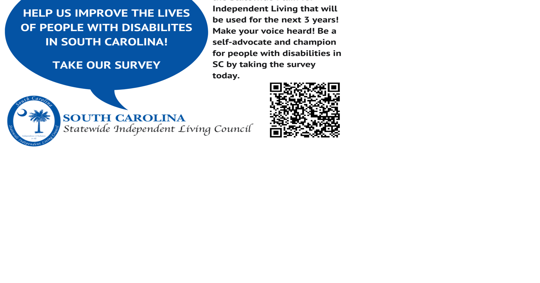 Survey on the state of disability in South Carolina