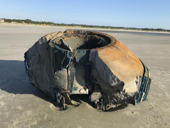 'It's aliens': Large object appears on Charleston-area beach, inspires ...