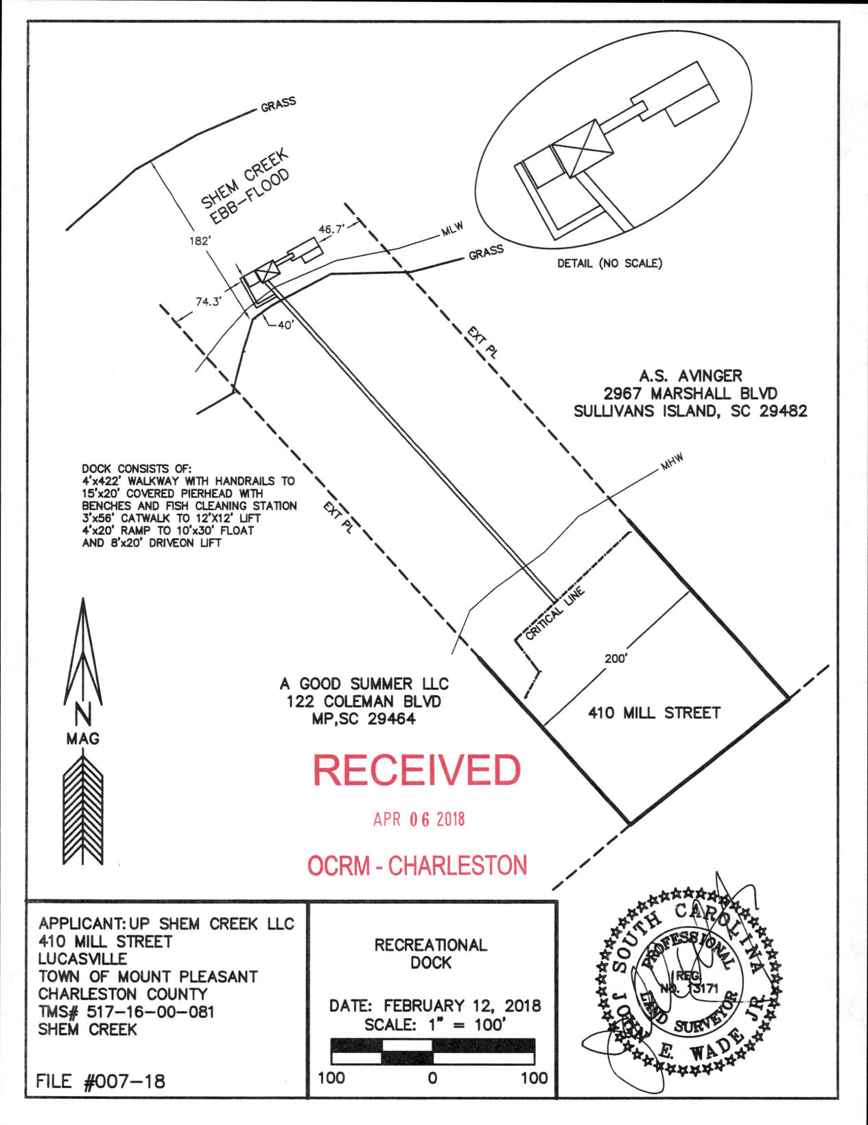 Public Notice Issued For New Dock On Shem Creek For Office Building ...