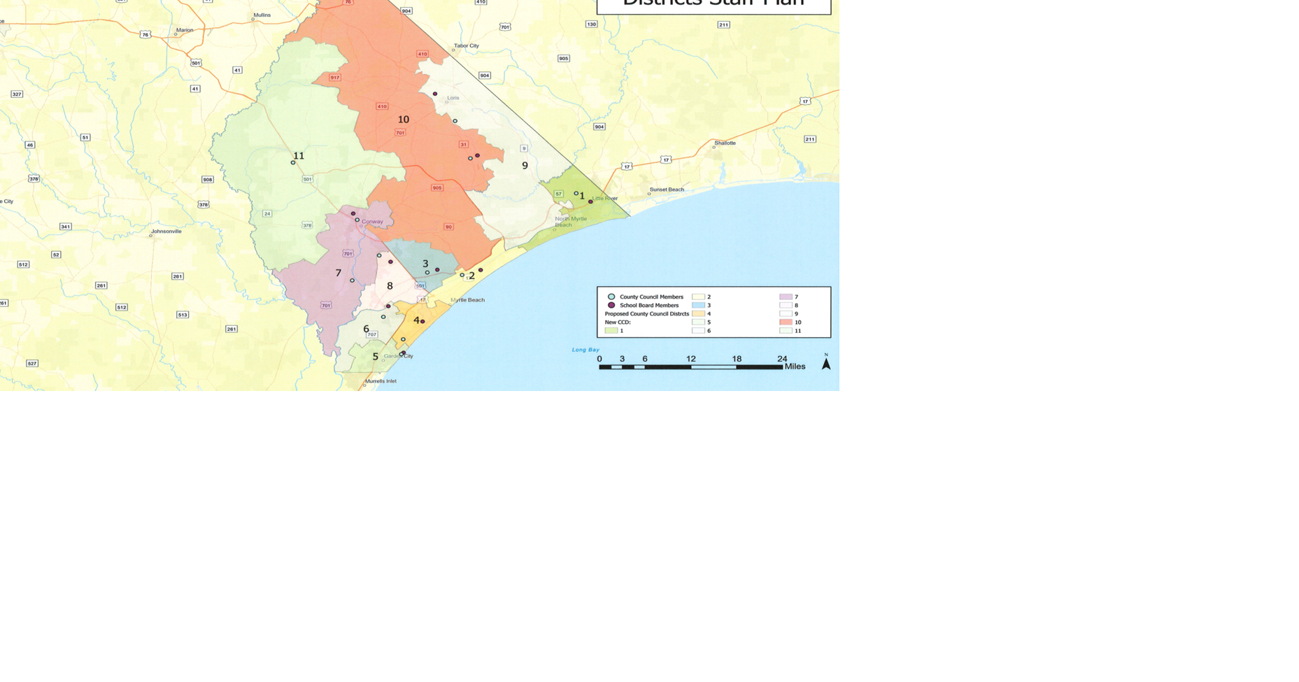 Horry County Property Line Map Horry County Proposed District Maps Compact Sc's Fastest-Growing County's  Most Urban Areas | Myrtle Beach Politics | Postandcourier.com