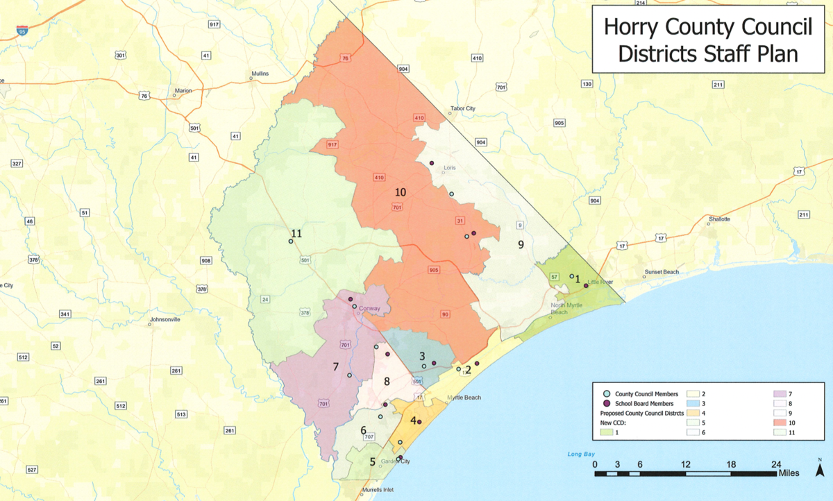 Horry County Property Map Horry County Proposed District Maps Compact Sc's Fastest-Growing County's  Most Urban Areas | Myrtle Beach Politics | Postandcourier.com