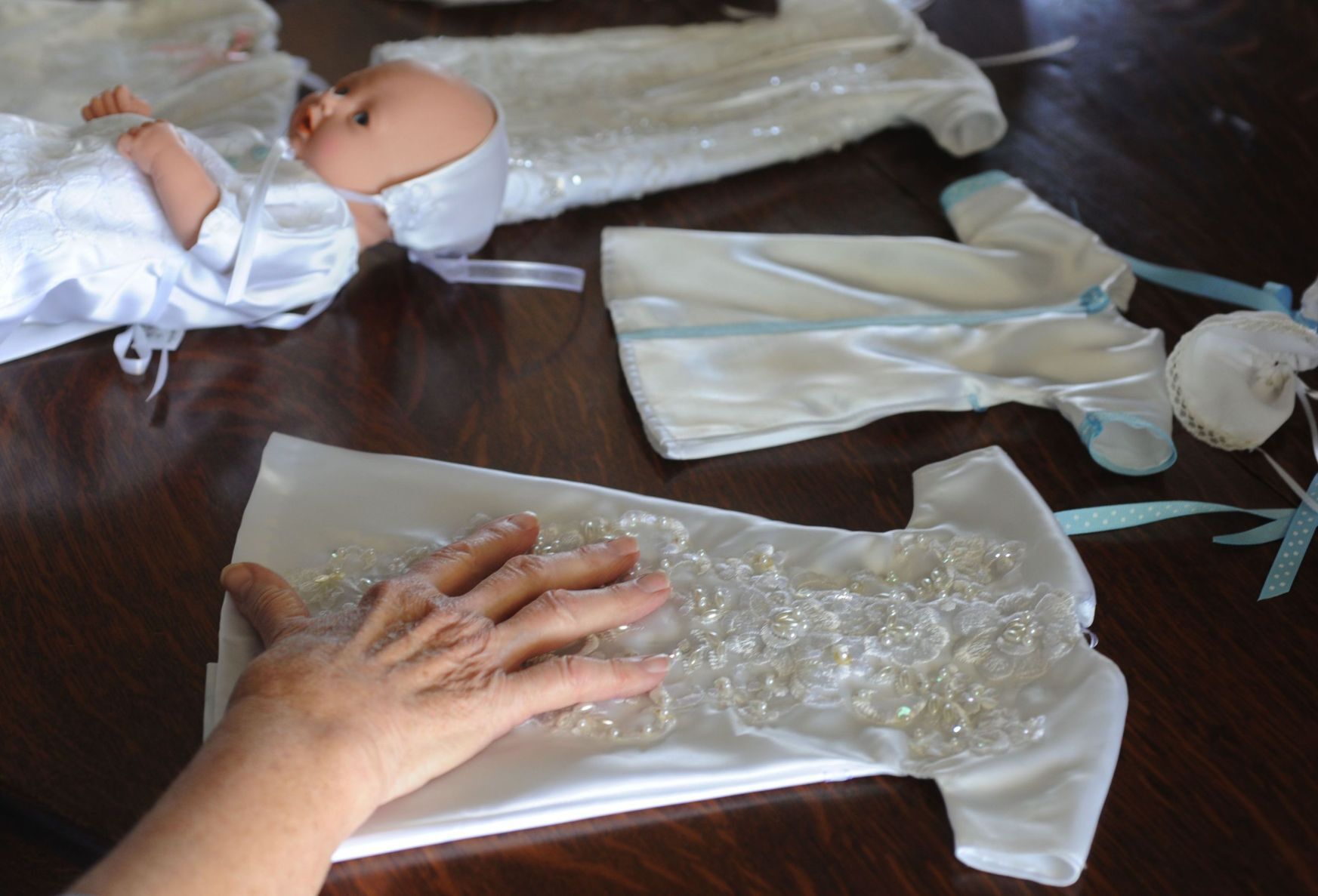 Somebody cares Donated wedding dresses become angel gowns for babies  who die