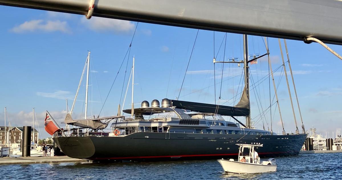 World's largest single-mast sailboat docked in Charleston